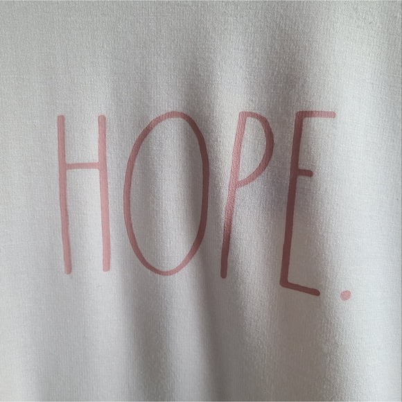 Rae Dunn Hope Gallery Oversized Sweatshirt And Pouch Set NWT M - Picture 2 of 14